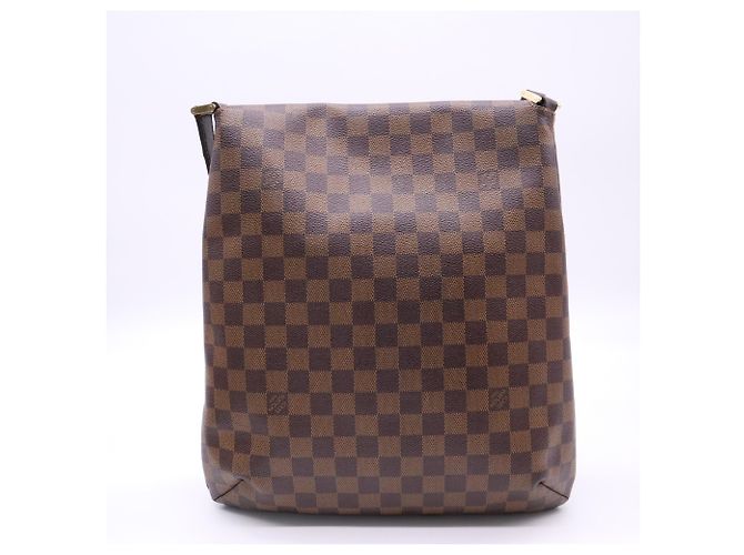 Borsa Louis Vuitton Damier Musette Marrone Beige - vista 2