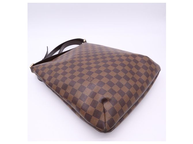 Borsa Louis Vuitton Damier Musette Marrone Beige - vista 6