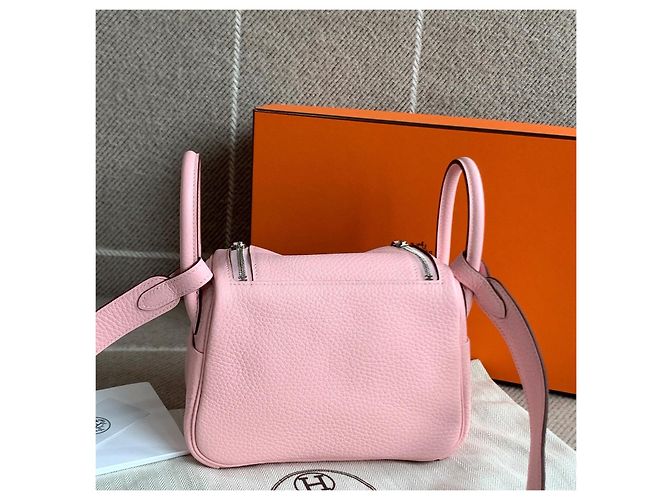 Hermès Hermes mini lindy Rosa - vista 2
