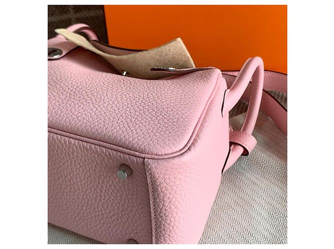 Hermès Hermes mini lindy Rosa - vista 6