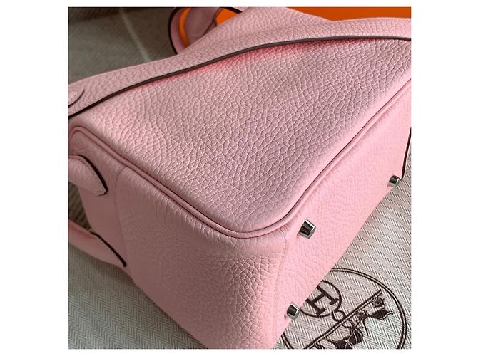 Hermès Hermes mini lindy Rosa - vista 7