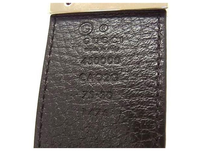 Cintura reversibile GUCCI Interlocking G Marrone Nero - vista 4