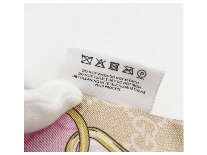 Scrunchie in seta multicolore Gucci - vista 4