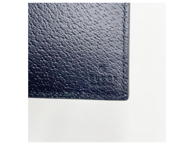 Gucci GG Supreme Visitenkartenetui aus blauem Leder - Ansicht 7