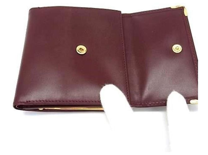 Cartera Cartier Bordeaux Tri-fold Burdeos - vista 3