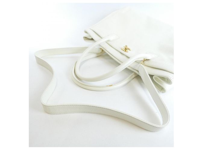 Borsa Chanel Executive Line 15206 Bianco - vista 5