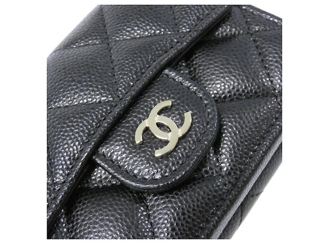 Cartera Chanel Timeless Classic Line AP0230 Negro Burdeos - vista 3