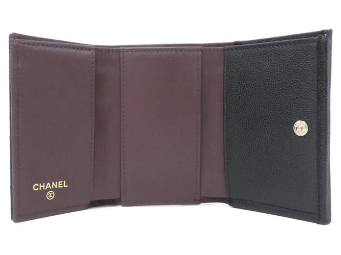 Cartera Chanel Timeless Classic Line AP0230 Negro Burdeos - vista 4