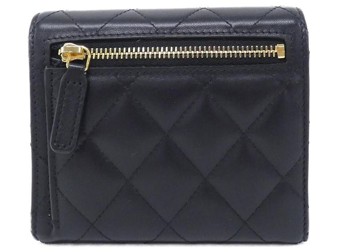 Cartera Chanel Timeless Classic Line AP0231 Negro Burdeos - vista 2