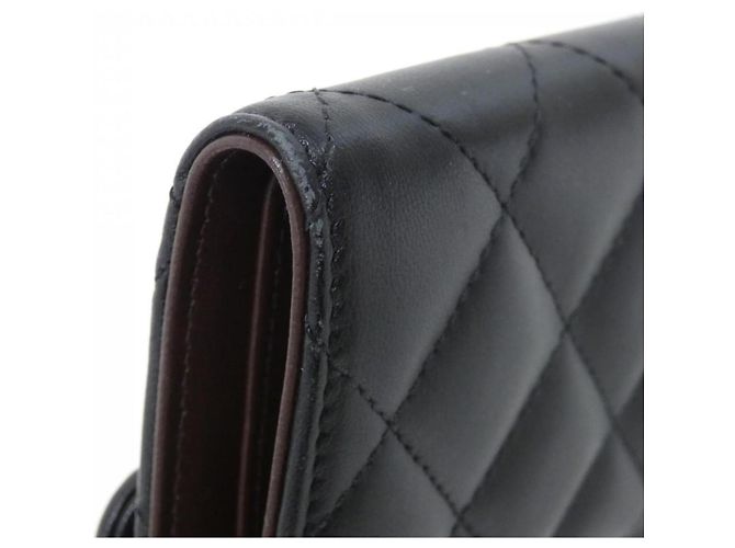 Cartera Chanel Timeless Classic Line AP0231 Negro Burdeos - vista 3