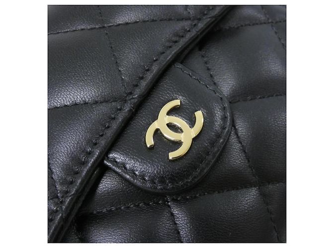 Cartera Chanel Timeless Classic Line AP0231 Negro Burdeos - vista 5