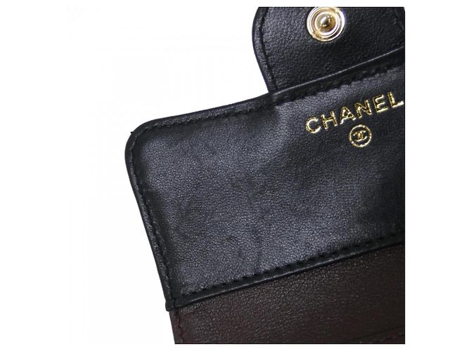 Cartera Chanel Timeless Classic Line AP0231 Negro Burdeos - vista 8