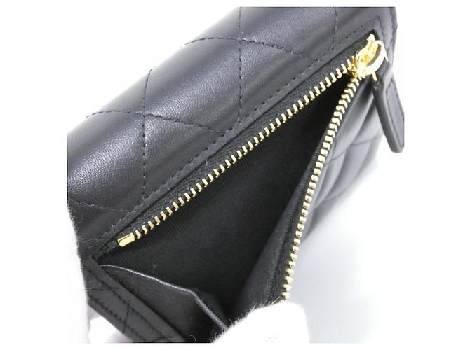 Cartera Chanel Timeless Classic Line AP0231 Negro Burdeos - vista 9