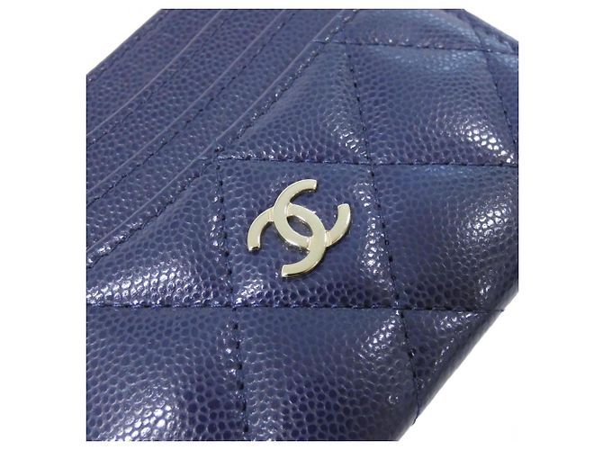 Tarjetero Chanel Timeless Classic Line Azul marino - vista 3
