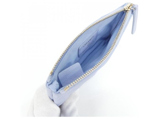 Borsa Pouch Chanel Timeless Classic Line AP4020 Blu chiaro - vista 4