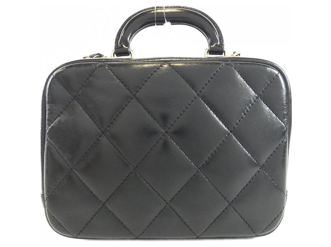 Borsa a mano Chanel in pelle nera Nero - vista 2