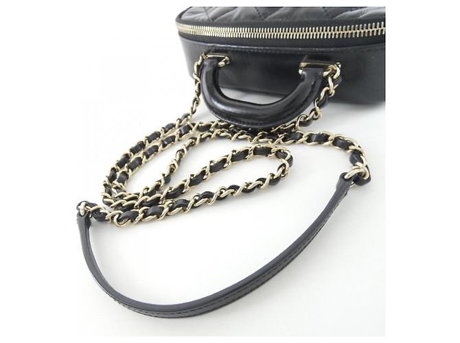 Borsa a mano Chanel in pelle nera Nero - vista 7