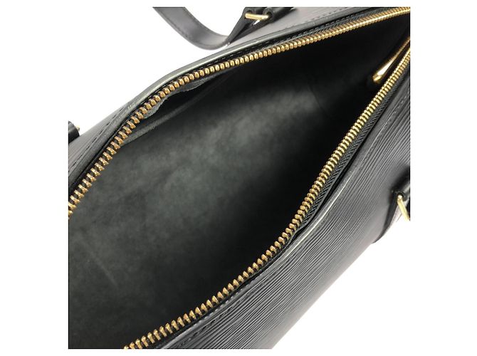 Borsa Louis Vuitton Epi Soufflot Nero - vista 8