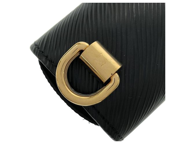 Borsa a tracolla Louis Vuitton Epi Twist MM M59402 Nero - vista 4