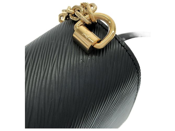 Borsa a tracolla Louis Vuitton Epi Twist MM M59402 Nero - vista 6
