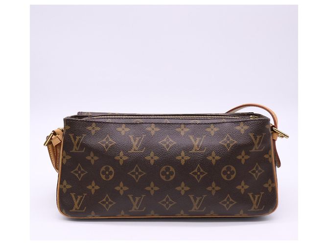 Borsa Louis Vuitton Monogram Viva Cite MM Marrone Beige - vista 2