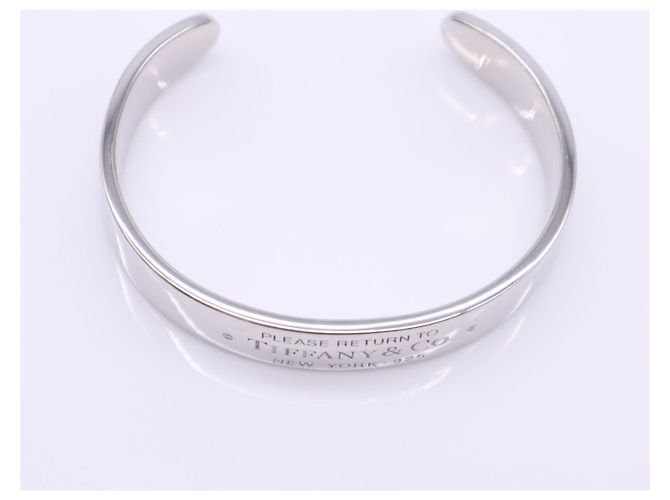 Autre Marque Tiffany & Co. Bracciale rigido Return to Bangle con diamanti Argento - vista 8