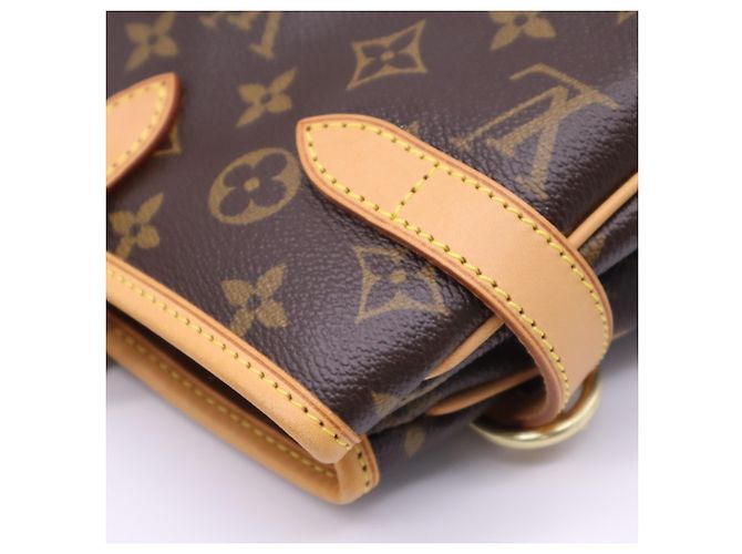 Bolsa Louis Vuitton Monogram Batignolles Horizontal Marrom Bege - vista 12