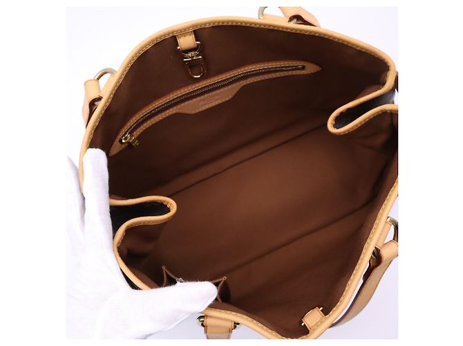 Bolsa Louis Vuitton Monogram Batignolles Horizontal Marrom Bege - vista 14