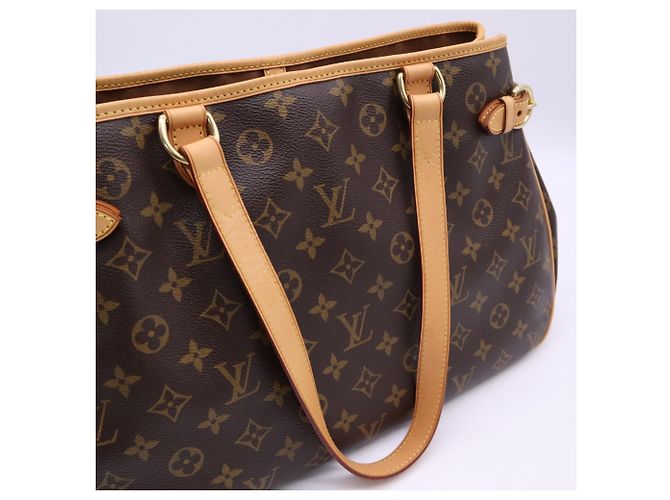 Bolsa Louis Vuitton Monogram Batignolles Horizontal Marrom Bege - vista 9