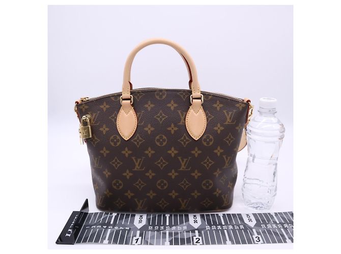 Bolsa Louis Vuitton Monogram Neo Lockit PM Marrom Bege - vista 3