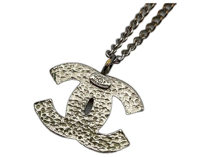 Collana CHANEL Coco Mark in argento e avorio Crudo - vista 2