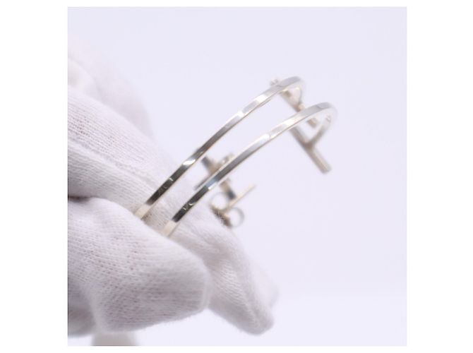Autre Marque Pendientes de aro Tiffany T Wire Plata - vista 12