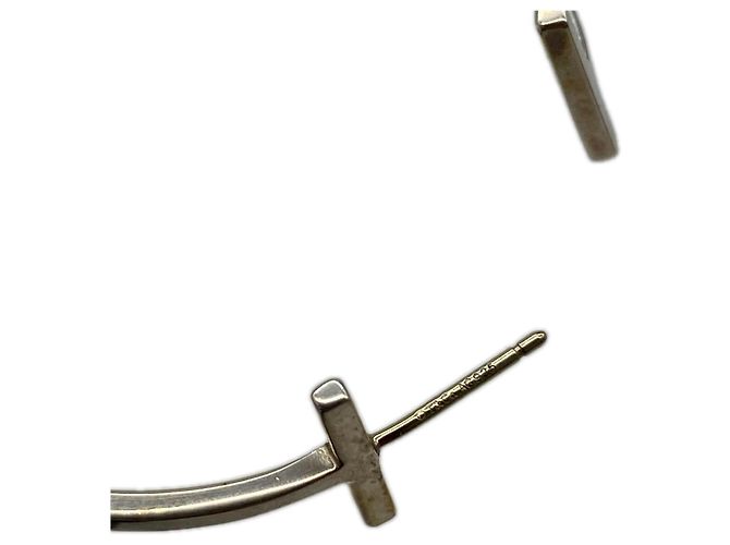 Autre Marque Pendientes de aro Tiffany T Wire Plata - vista 2