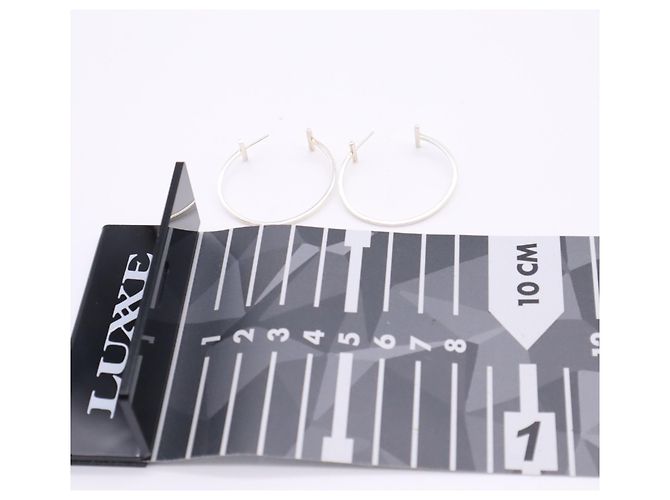 Autre Marque Pendientes de aro Tiffany T Wire Plata - vista 3