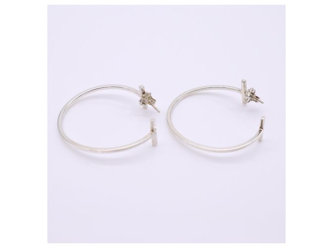 Autre Marque Pendientes de aro Tiffany T Wire Plata - vista 6