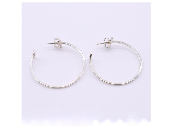 Autre Marque Pendientes de aro Tiffany T Wire Plata - vista 9