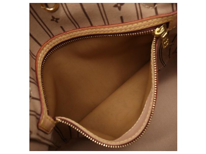 Louis Vuitton Monogram Neverfull PM Handtasche Braun Beige - Ansicht 16