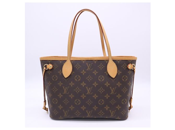 Louis Vuitton Monogram Neverfull PM Handtasche Braun Beige - Ansicht 2
