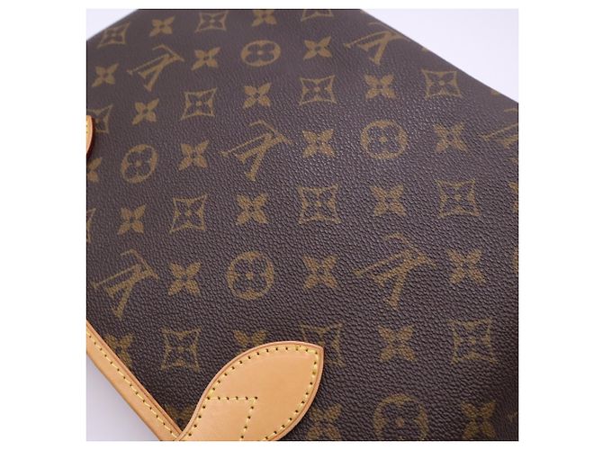 Louis Vuitton Monogram Neverfull PM Handtasche Braun Beige - Ansicht 4
