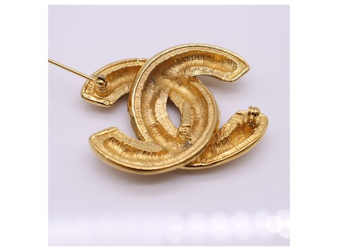 Chanel Coco Mark vergoldete Brosche Golden - Ansicht 3