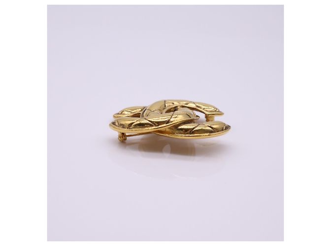 Chanel Coco Mark vergoldete Brosche Golden - Ansicht 5