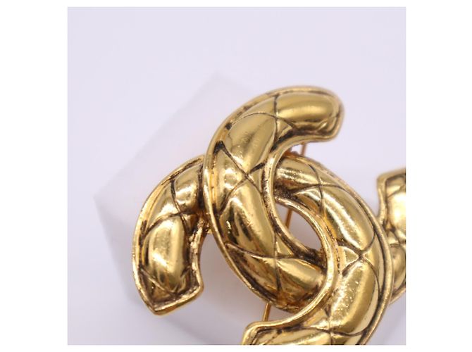 Chanel Coco Mark vergoldete Brosche Golden - Ansicht 7