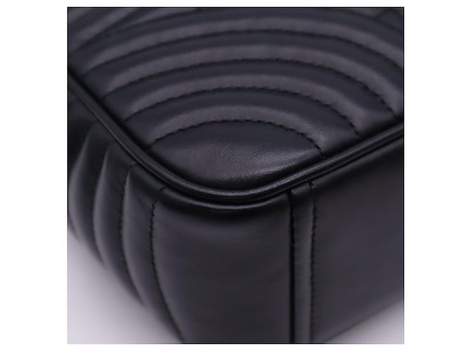 Borsa a tracolla Prada Diagram in pelle di vitello nera Nero - vista 10