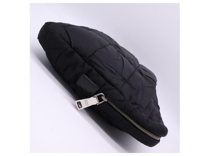 Clutch e borsa a tracolla Prada in nylon nero Saffiano - vista 6