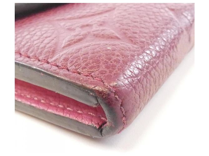 Louis Vuitton Monogram Empreinte Portefeuille Emilie Wallet Bordò - vista 3