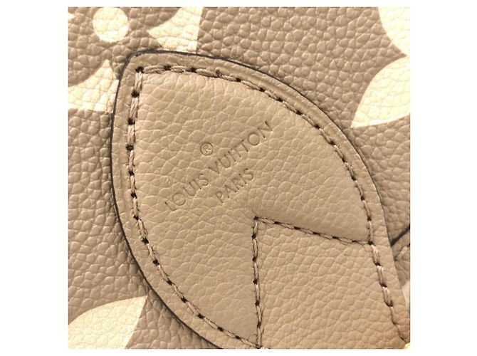 Borsa a tracolla Louis Vuitton Bicolor Monogram Empreinte Diane Grigio Crudo - vista 5