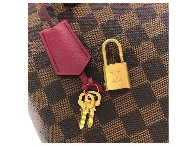 Louis Vuitton Damier Hyde Park Handtasche Fuschia Damier ebene - Ansicht 3