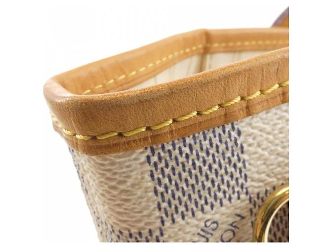Borsa Louis Vuitton Damier Azur Neverfull PM N51110 Blu - vista 4