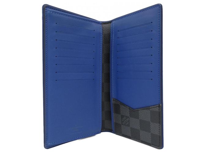 Louis Vuitton Damier Graphite Portefeuille Brazza Wallet Nero - vista 2
