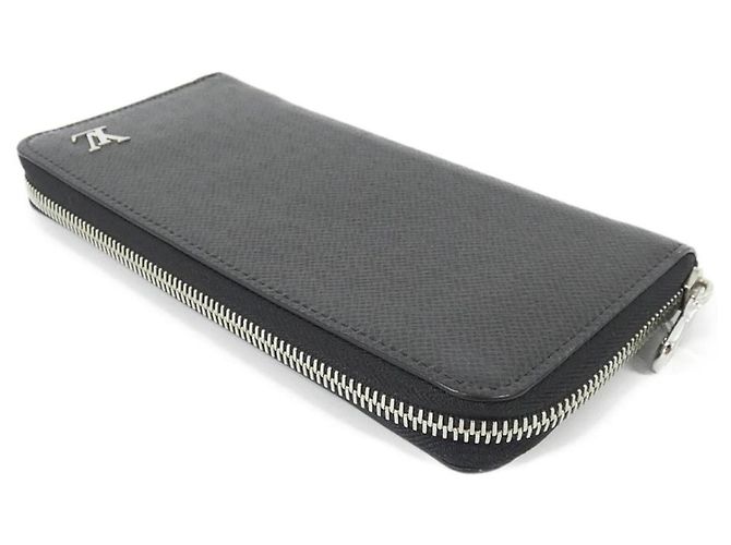 Louis Vuitton Taiga Zippy Wallet Vertical M30317 Nero - vista 3